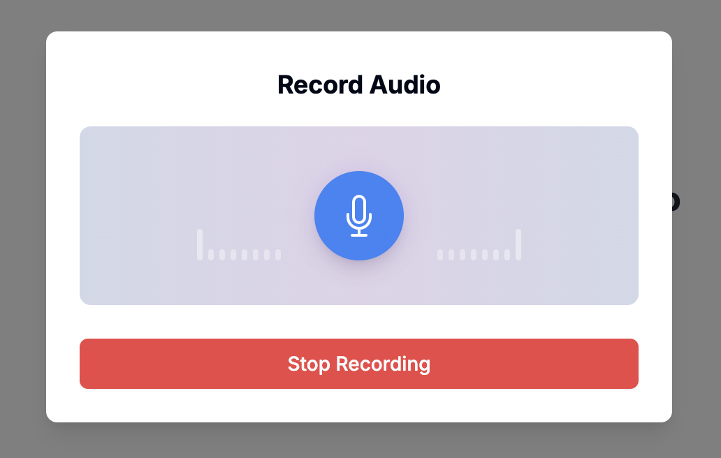Recording Interface